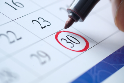 Graphic of a calendar